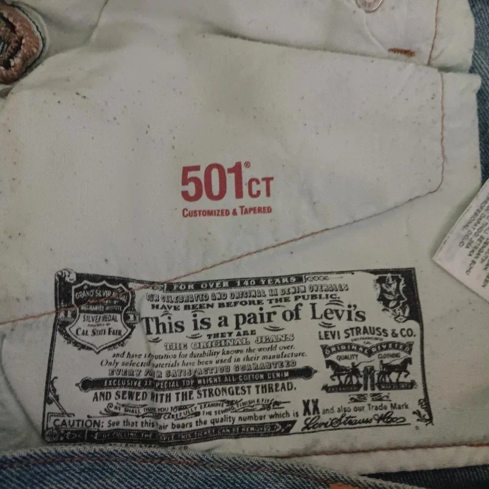 Levi’s 501 CT Mens Tapered Jeans W31 L32 Button Fly